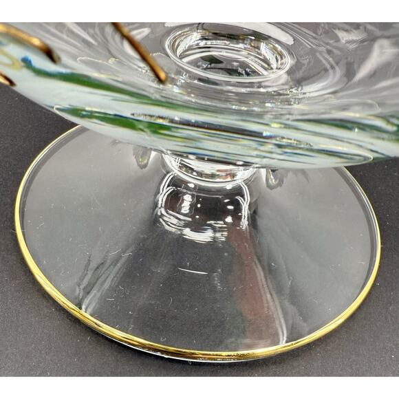 Bohemia Crystal Pitcher Hand Painted Roses 24K Gold Trim 82oz Pedestal - Picture 6 of 7